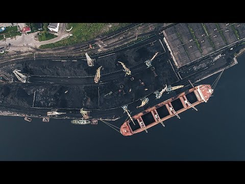 Port of Kandalaksha Aerial Trip