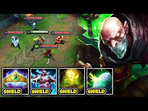 RAID BOSS SINGED CAN LITERALLY 1V4 WITH EASE (SO MANY SHIELDS) - League of Legends