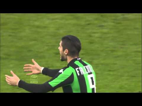 Il gol di Falcinelli - Sassuolo - Frosinone - 2-2 - Giornata 18 - Serie A TIM 2015/16