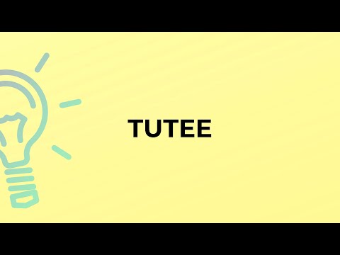 What is the meaning of the word TUTEE?