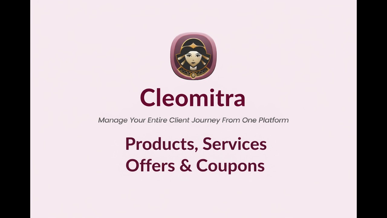 How do you manage Products, Services, Offers, and Coupons in Cleomitra?
