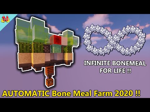 Minecraft 1.15 Auto BONEMEAL FARM - ZERO TICK Infinite Bonemeal Farm - Minecraft Tutorial [EASY!]