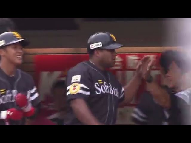 【8回表】技ありヒットで本日２打点目!! ホークス・デスパイネ 三遊間を破るタイムリーヒットで追加点!! 2017/7/27 E-H