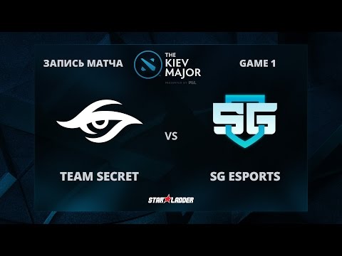 Team Secret vs SG eSports, Game 1, The Kiev Major Play-Off 1/8