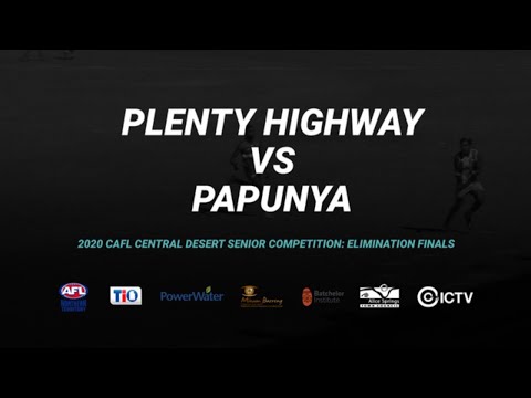 Plenty Highway vs Papunya: Elimination Final - 2020 TIO CAFL Central Desert Senior Competition