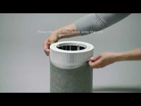 Blueair air purifier Blue - Cleaning the pre-filters