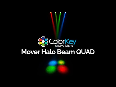 ColorKey Mover Halo Beam QUAD MKII RGBW LED DJ Stage Moving Head Light Fixture image 15