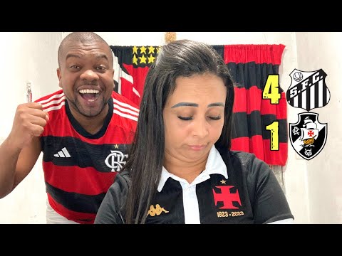 Santos x Vasco, react: Peixe não toma conhecimento e atropela o Gigante da Colina!