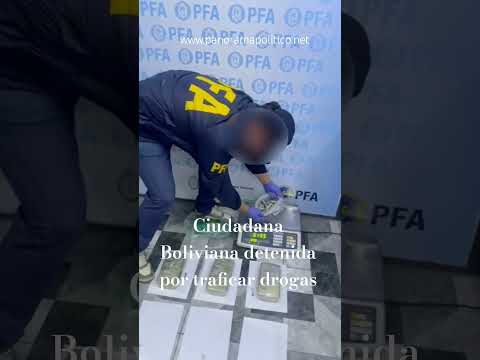 Ciudadana Boliviana detenida por traficar drogas de Oran, Salta a Liniers, CABA. #policiafederal