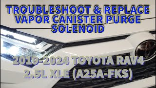 2019-2024 TOYOTA RAV4 2.5L, Replace Vapor Canister Purge Solenoid (A25A-FKS)