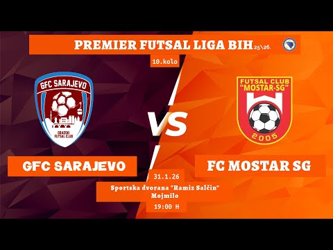 GFC Sarajevo vs FC Mostar SG ‘Staklorad’ | Premier futsal liga BIH 25/26 | 10. kolo