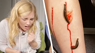 Leeches Suck Maddie’s Blood! Time-Lapse - Earth Unplugged