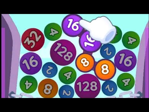 Chain 2048 - Numbers merging puzzle - Balls Match Game, Level up numbers - All Levels Gameplay Max