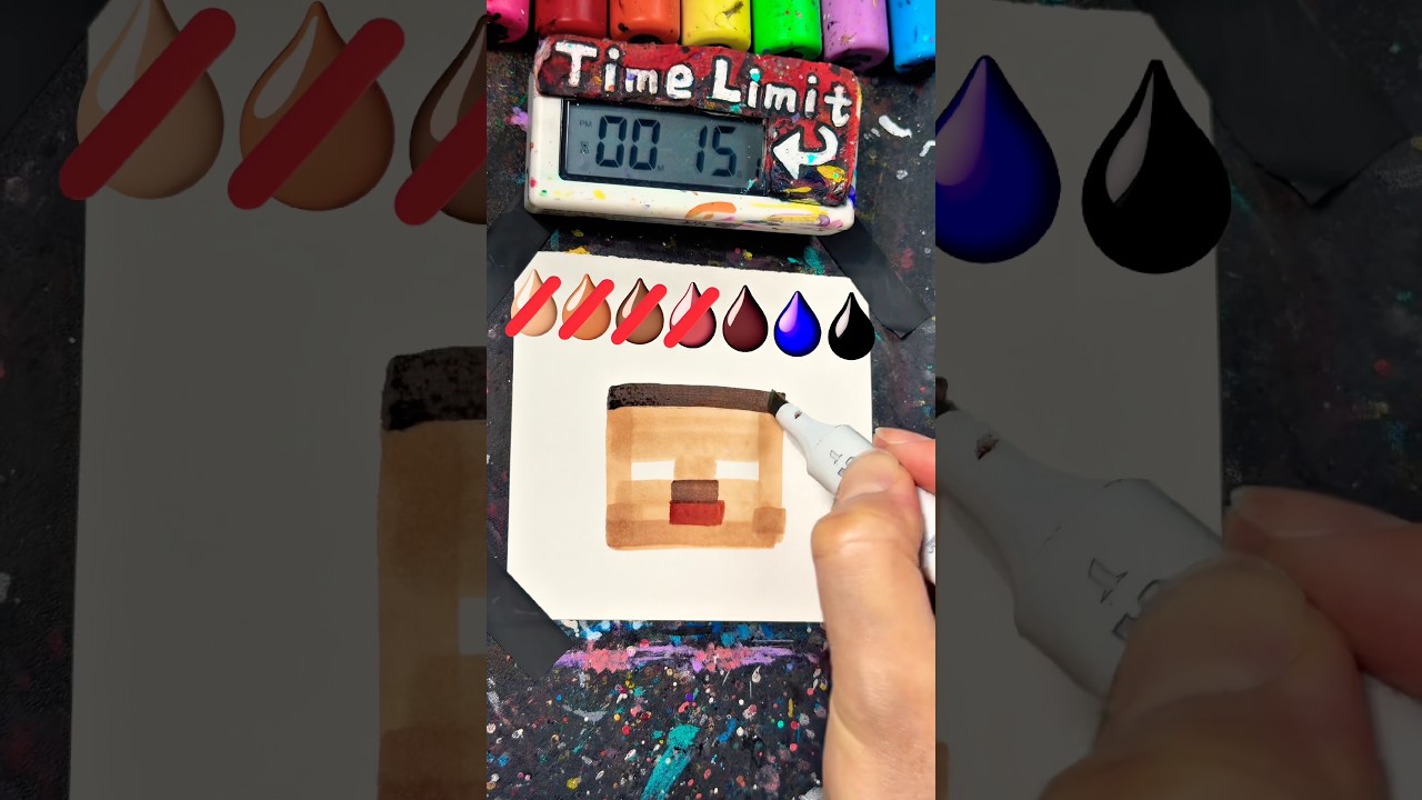 Drawing Steve in 30Sec(Minecraft)