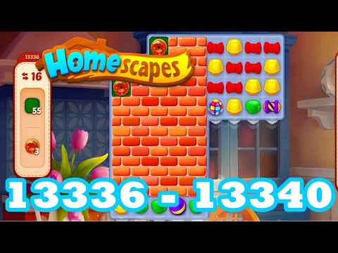 Homescapes Level 13336 - 13340 HD 3 - match puzzle Gameplay | android | IOS | 13337 | 13338 | 13339