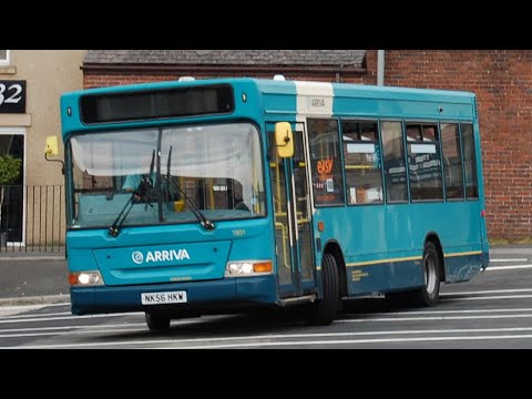 Thrash: Arriva North East 1801 (NK56HKW) Plaxton Pointer 2/Dennis Dart MPD