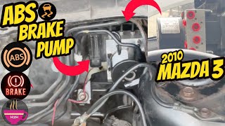 Mazda 3 ABS Brake Motor Pump Replace (ABS Traction Control Skid Light #mazda3 #mazda #abspump #brake