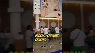 Proceso checking crucero #cruceros #cruise #cruiseship #vacaciones #msc2025