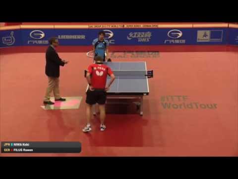 2015 GERMAN OPEN MS R32 NIWA Koki JPN vs FILUS Ruwen GER