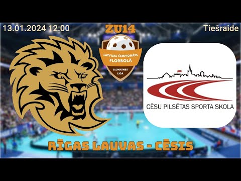 Florbols zēni U14. Rīgas Lauvas - CPSS / Lekrings. Rīgā, 13.01.2024.