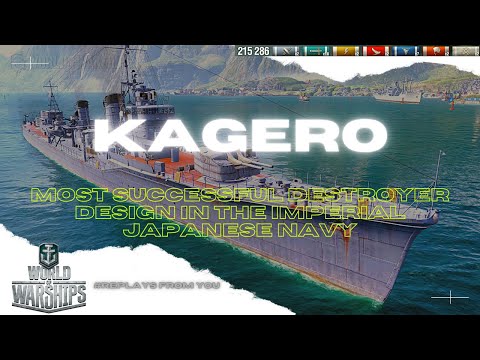 Kagero / Japanese Tier VIII destroyer / World Of Warships / Warships World [ 2021 ] #gaming