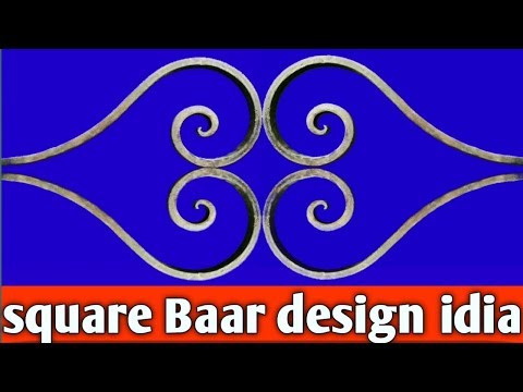 How to forging a snap and scroll |square Baar design Video