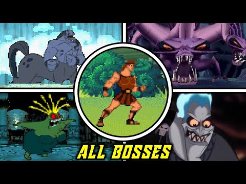 Disney's Hercules (PS1) - All Bosses [No Damage | Herculean]