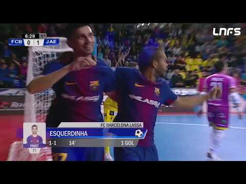 Gol Esquerdinha (1-1) FC Barcelona Lassa - Jaén Paraíso Interior. J24, 1Div. LNFS