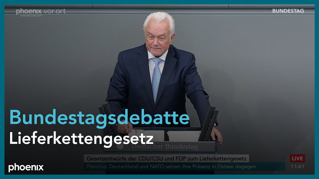 Bundestagsdebatte zum Lieferkettengesetz am 05.12.24