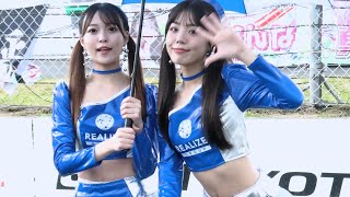 【カミナリ⚡中止になる直前  夏川いづみさん/菅原早記さん/原あゆみさん/織田真実那さん REALIZEGIRLS】SUPERGT オートポリス 2024.10.19