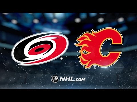 Monahan's four-point night leads Flames past Canes