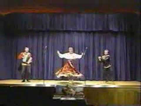 Russian folk dance "Barynya" Misha and Natasha from Russia and Sasha Anchutin