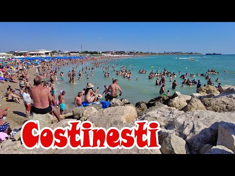 Plaja Costinesti part1, August - Costinesti beach part1, Romania - litoral vacanta Marea_Neagra