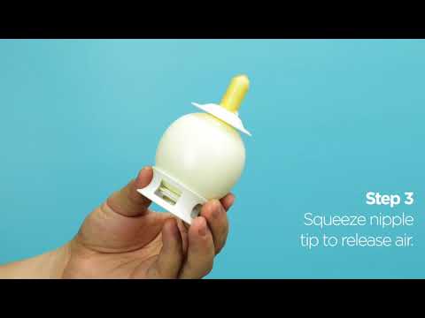 demostration of the baby bottle logo