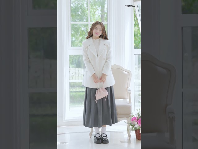 ND22A547- Mangto dạ tweed