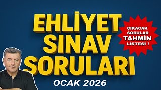 EHLİYET SINAV SORU VE CEVAPLARI-ÇOK ÇIKAN BANKO SORULAR