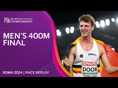CHAMPIONSHIP RECORD! 🔥 Men's 400m final replay | Roma 2024