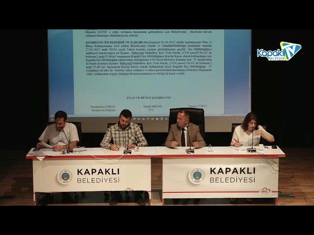 Kapaklı Belediyesi Haziran Ayı Meclis 2. Oturum