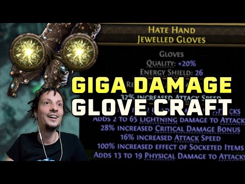Crafting 48% attack speed triple-damage gloves ft. XtheFarmerX - PoE2 #59