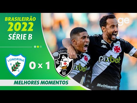 Gols e lances de Londrina x Vasco da Gama