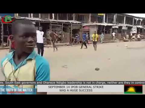 IPOB: SEPTEMBER 14 IPOB GENERAL STRIKE WAS A HUGE SUCCESS