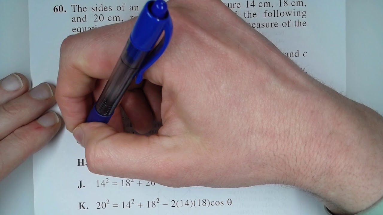 2017 2018 ACT Prep Math #60