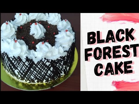 Black forest cake|Easy black forest cake|without oven without egg cake|Satvik cakes and food