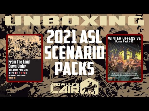 Unboxing the ASL Land Down Under and Winter Offensive 2021 Scenario Packs