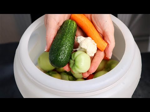 Fill a barrel with vegetables for the winter - an old proven recipe