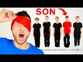 Father Tries To Find His SON Blindfolded