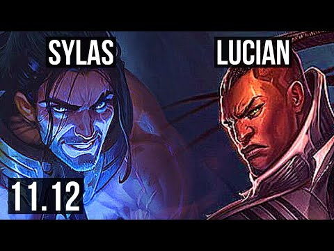 SYLAS vs LUCIAN (MID) | 9/1/6, 65% winrate, Legendary | KR Master | v11.12