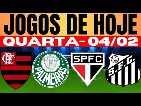 💥IMPERDÍVEL!!! 2ª RODADA DO BRASILEIRÃO NOS JOGOS DE HOJE QUARTA-FEIRA 04/02/2026