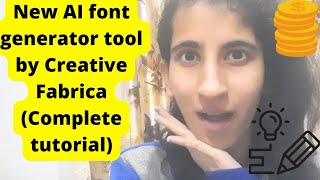 How to use AI font generator tool by Creative Fabrica! complete tutorial