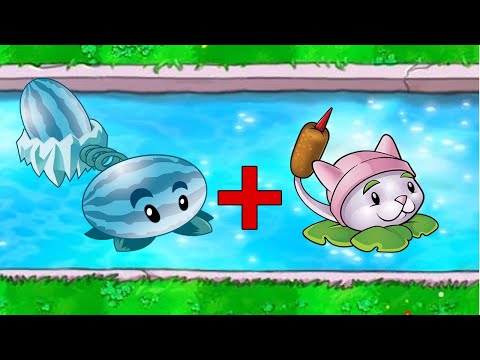 Survival Endless Army Cattail and Winter Melon | Plants vs Zombies Best Strategy